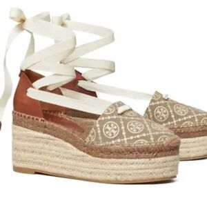 Tory Burch Women's Wedges - Black and Tan